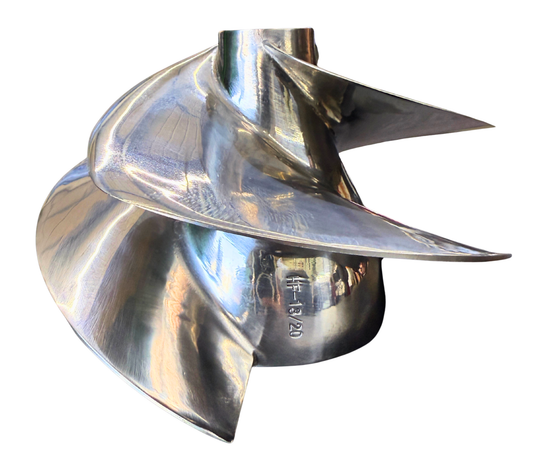 Polished Stainless Steel PWC Impeller – Fits Yamaha WaveRunner GP1800 FX FZS FZR - 160mm - 13/20